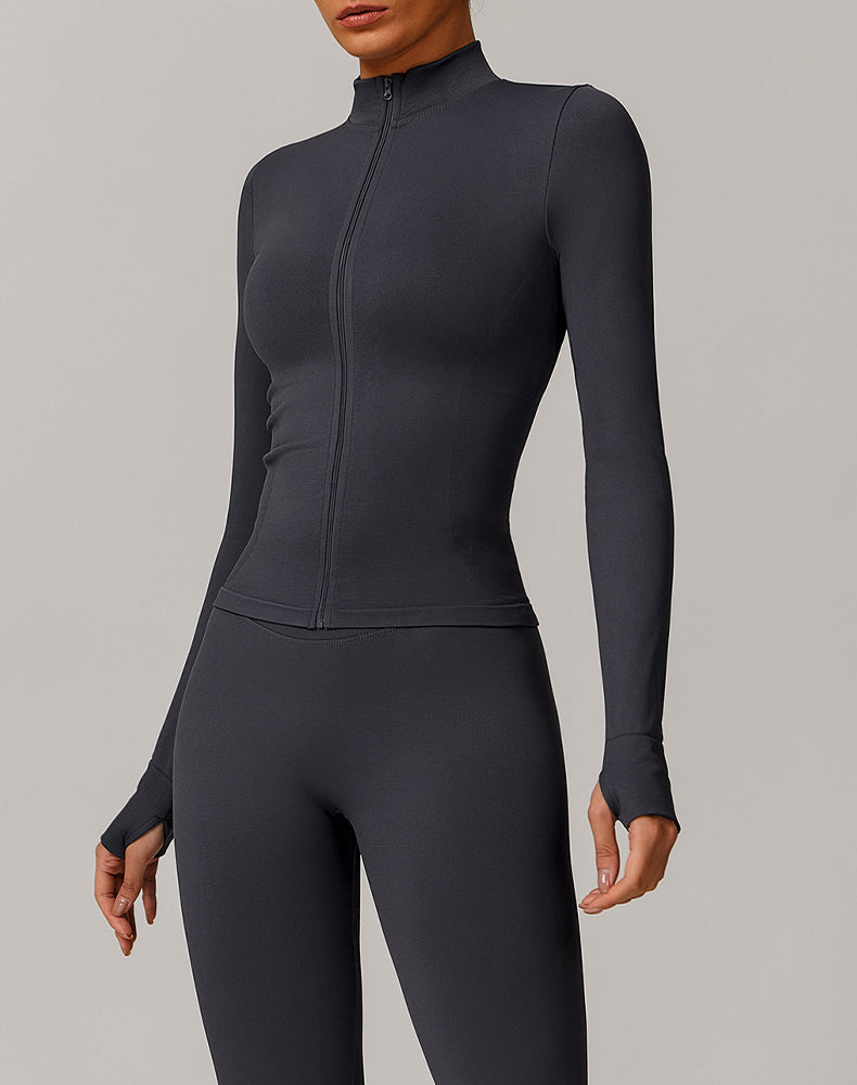 Slim Fit Full Zip Sports Jacket