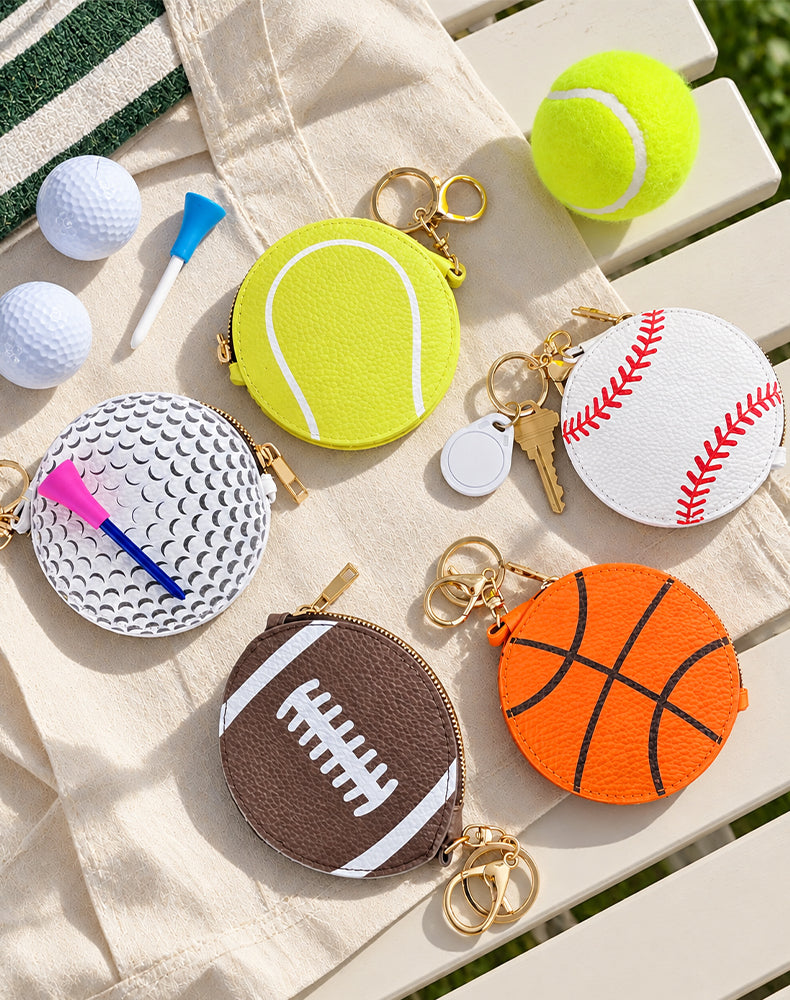 Sports Key Chain Coin Purse Bag Charm