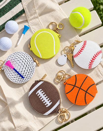 Sports Key Chain Coin Purse Bag Charm