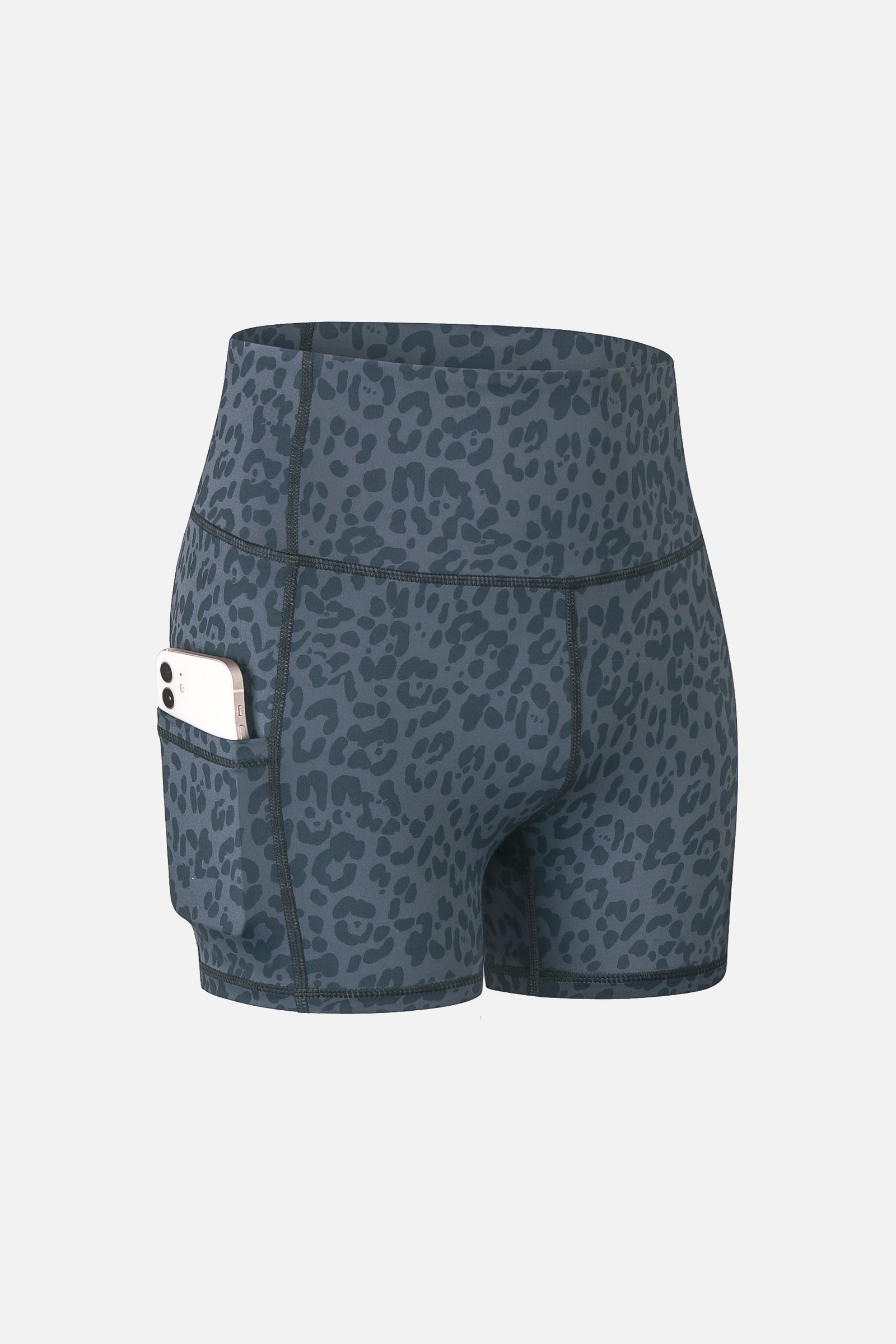 Camo Yoga Shorts with Pockets