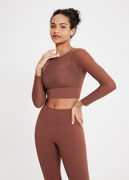 Mesh Long Sleeve Workout T-Shirt