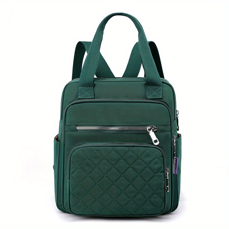 Argyle Quilted Backpack