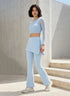 Semi Skirted Gym Flared Pants -
