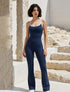 Spaghetti Strap Halter Yoga Bodysuit -