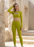 Gym Wear Set With Crop Top and Leggings -