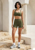 Activewear Set with Halter Sports Bra and Short -