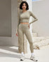 No Front Seam High Waist Sports Leggings -