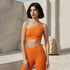 CRAVEBYFW wavy one-shoulder bra tank on model
