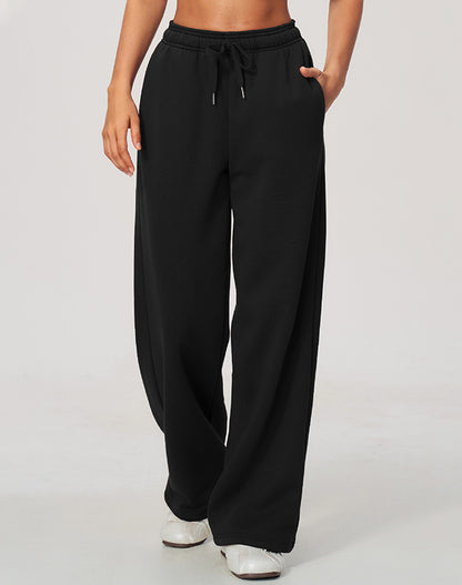 Wide Leg Fleece Running Sweatpant with Pockets