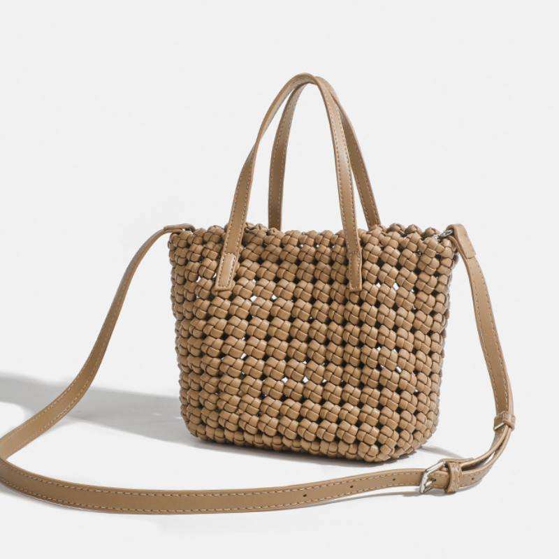 PU Woven Simple Handbag | Elegant &amp; Versatile Daily Accessory