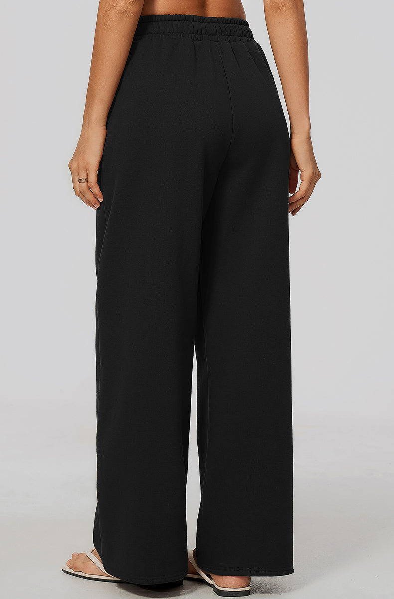 Wide Leg Casual Sweatpants with Pockets