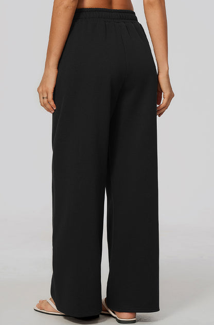 Wide Leg Casual Sweatpants with Pockets