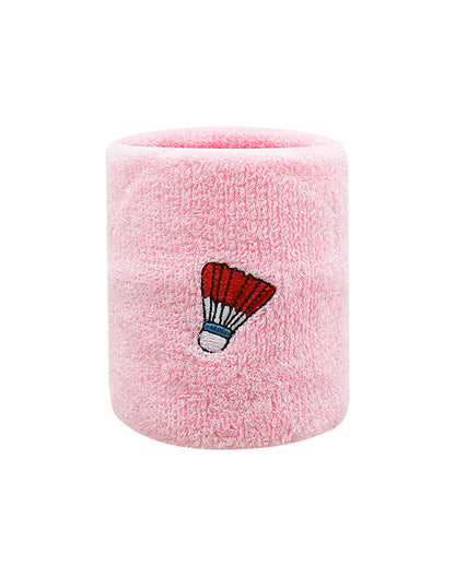 Badminton Embroidery Sports Wristband Set