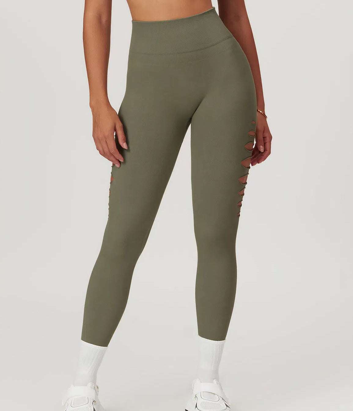 High Waisted Ripped Leggings | Perfect for Workouts &amp; Casual Wear