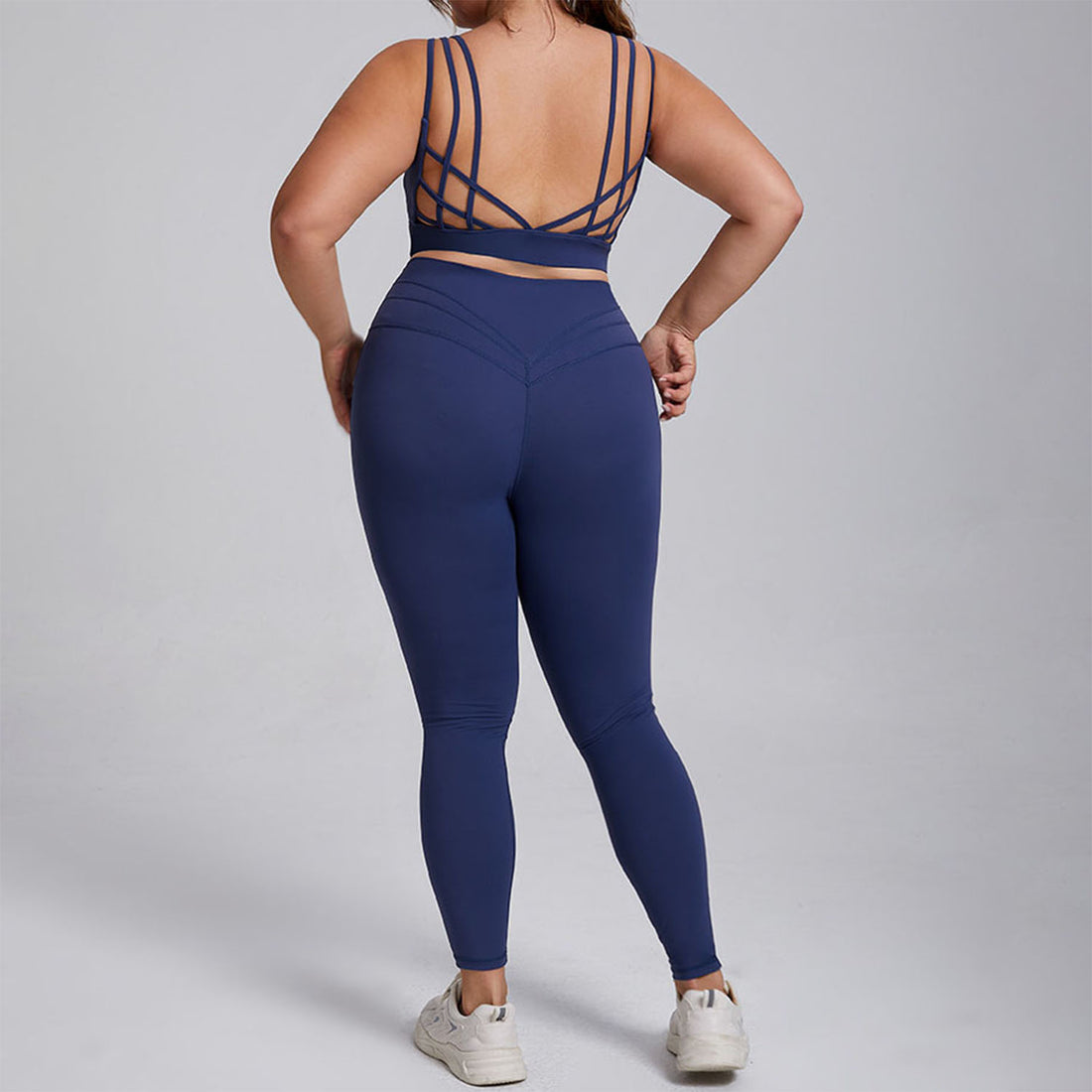 Workout Sets with Cross Back Sports Bra and Legging
