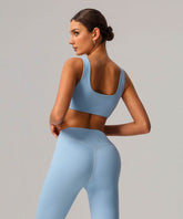 U Back Sports Bra with Built in Chest Pads