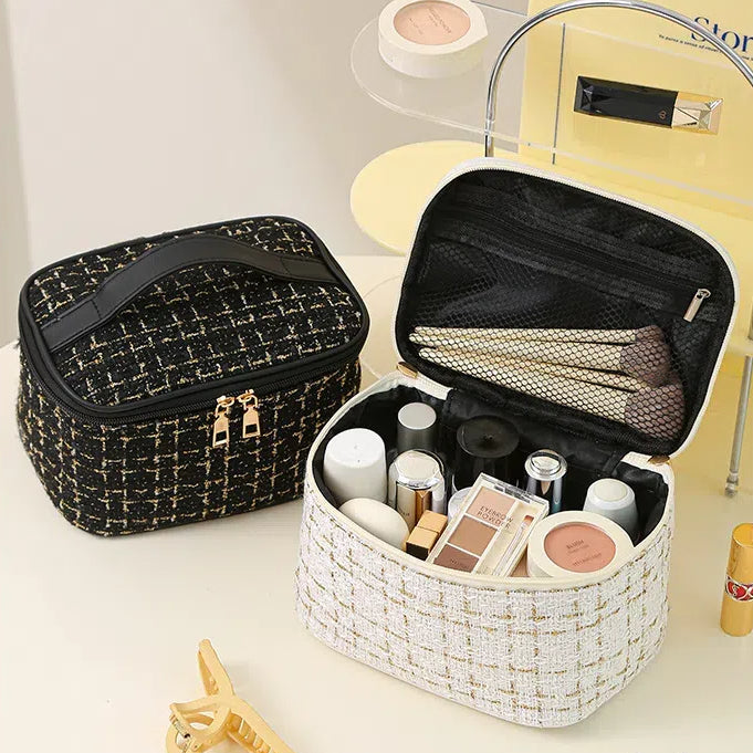 Large Capacity Travel Cosmetic Bag with Handle