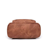 PU Leather Big Capacity Backpack With Tassels