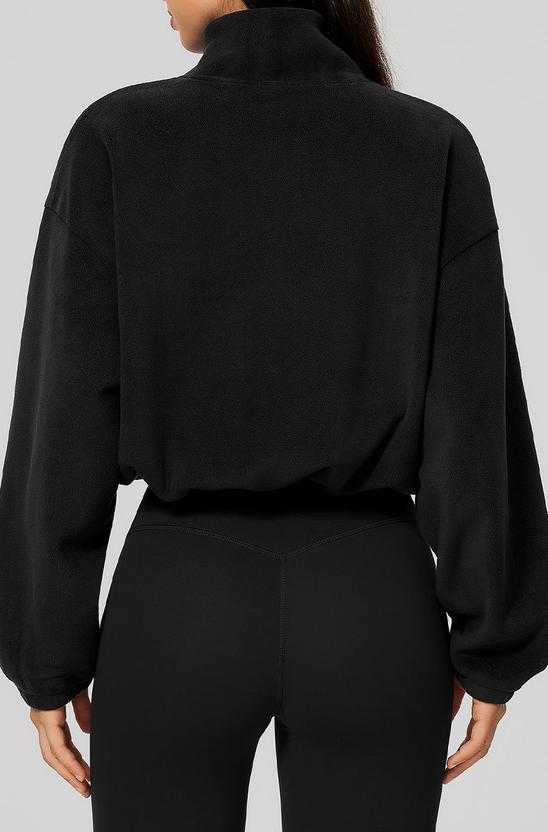 Half Zip Oversized Sweatshirts