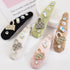 Rhinestone Snap Hair Clips Metal Hair Accessories -