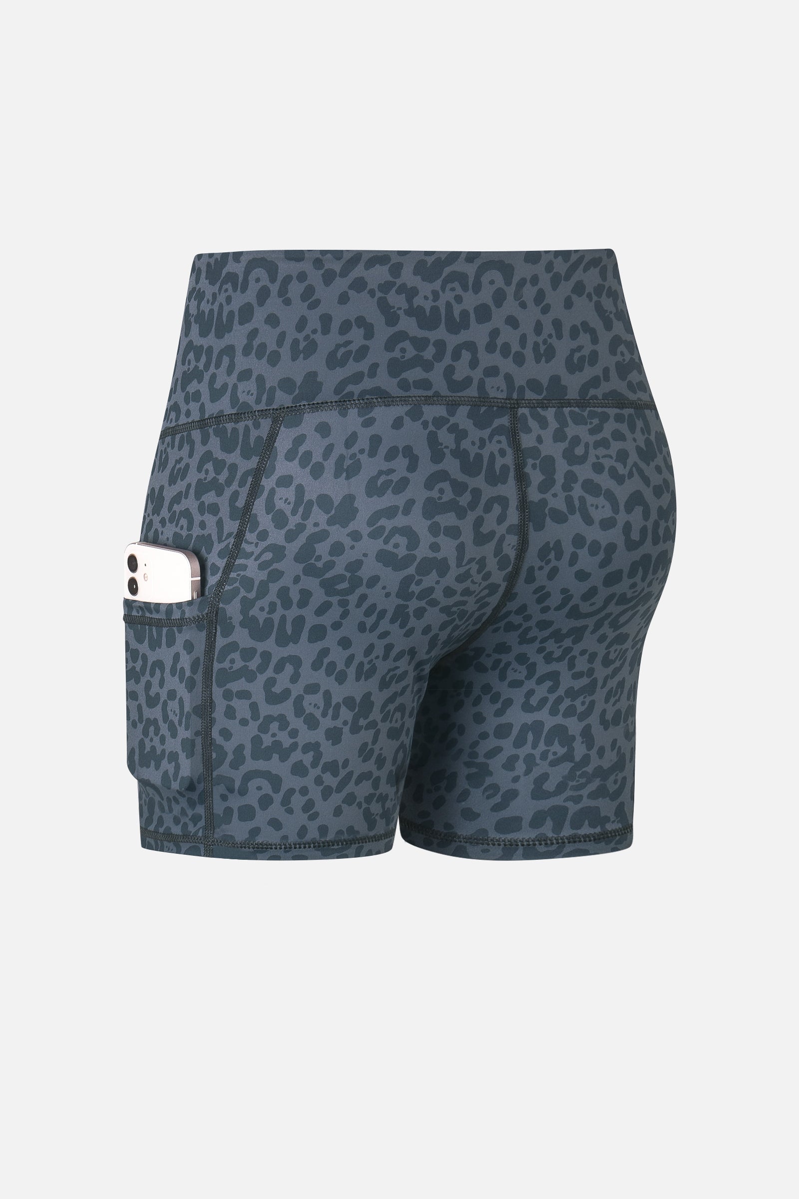 Camo Yoga Shorts with Pockets