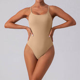 Square Neck Thong Cami One Piece Tank Top Bodysuits