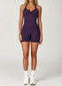 Active Romper Workout Jumpsuit with Pockets
