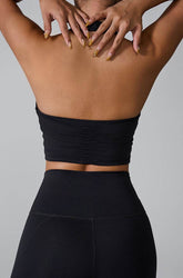 Sleeveless Sports Halter Neck Crop Tank Tops