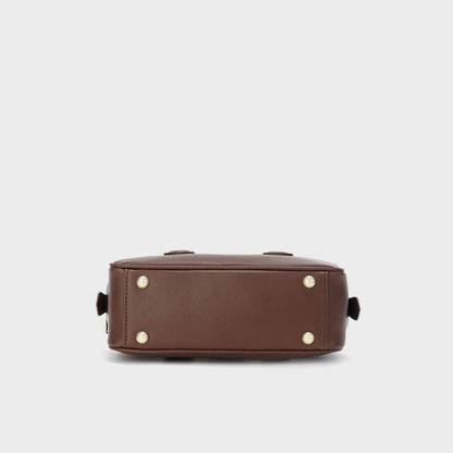 Retro Leather Handle Shoulder Bag | Classic Style with Modern Flair