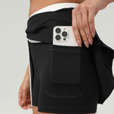 Color Block Mini Tennis Skirts with Skort