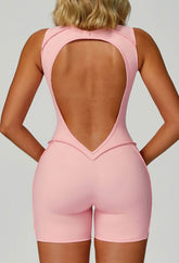 Sleeveless Backless Yoga One Piece Jumpsuits