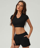 Sport T-Shirt Short Sleeve Crop Tops