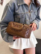 PU Leather Pouch Open Flat Cosmetic Bags with Handle