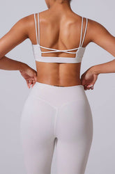 Triangle Cups Cross Back Sports Bra