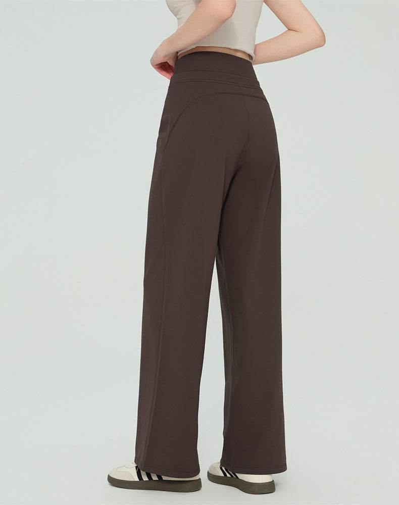 Casual Drawstring Waist Sweatpants Wide Leg Yoga Trousers