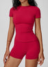 Sports Wear with Short Sleeve T-Shirt and Shorts