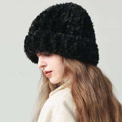 Soft Fuzzy Knitted Warm Beanie Hat | Warm &amp; Cozy Winter Accessory