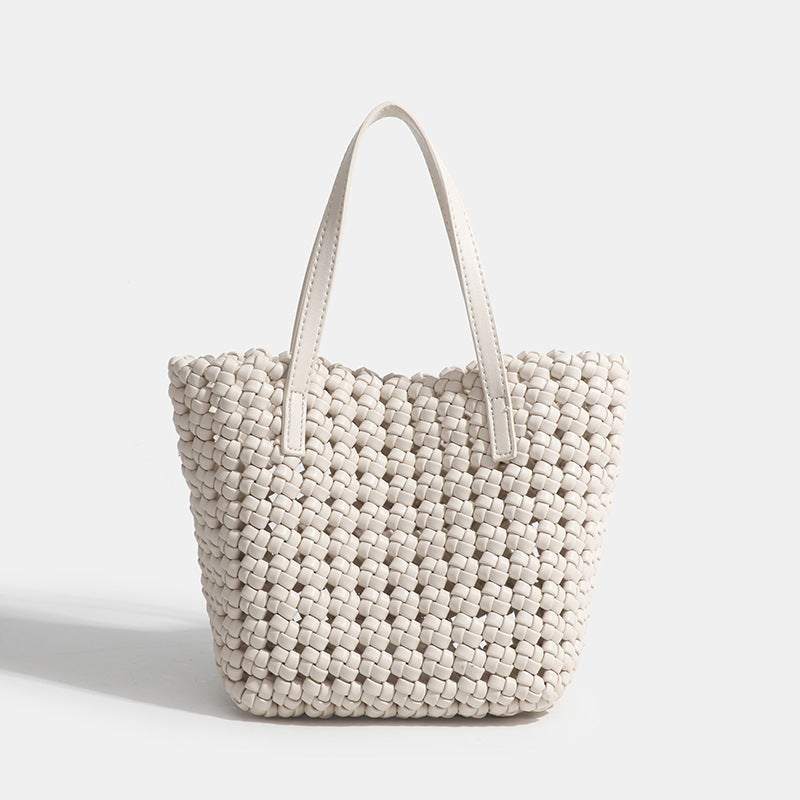 PU Woven Simple Handbag | Elegant &amp; Versatile Daily Accessory