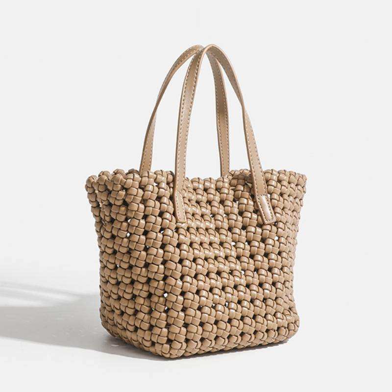 PU Woven Simple Handbag | Elegant &amp; Versatile Daily Accessory