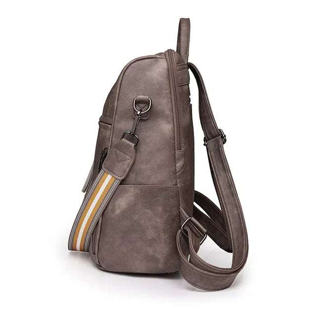 Elegant PU Leather Backpack | The Perfect Companion for Outings