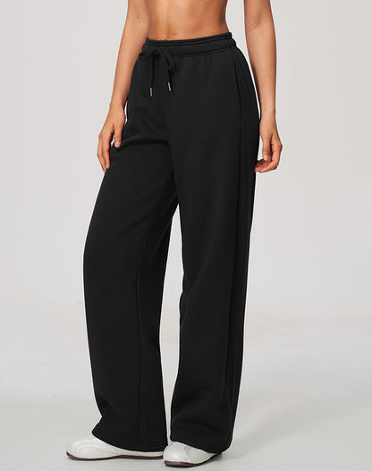 Wide Leg Fleece Running Sweatpant with Pockets