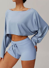 Long Sleeve Crop Top T-Shirts