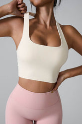 Sleeveless Sports Halter Neck Crop Tank Tops