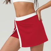 Color Block Mini Tennis Skirts with Skort