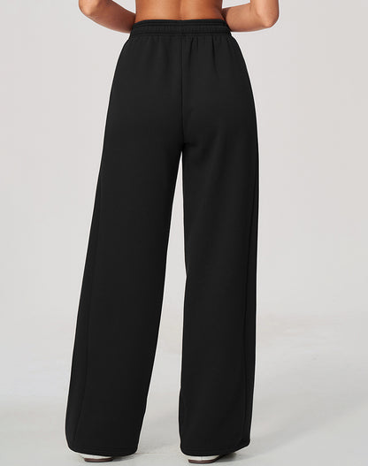 Wide Leg Fleece Running Sweatpant with Pockets