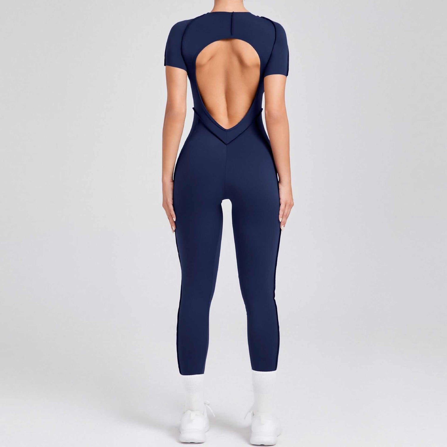 Short Sleeve Backless Yoga Jumpsuits | Ultimate Comfort &amp; Flexibility