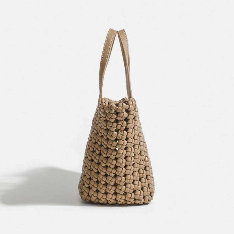 PU Woven Simple Handbag | Elegant &amp; Versatile Daily Accessory