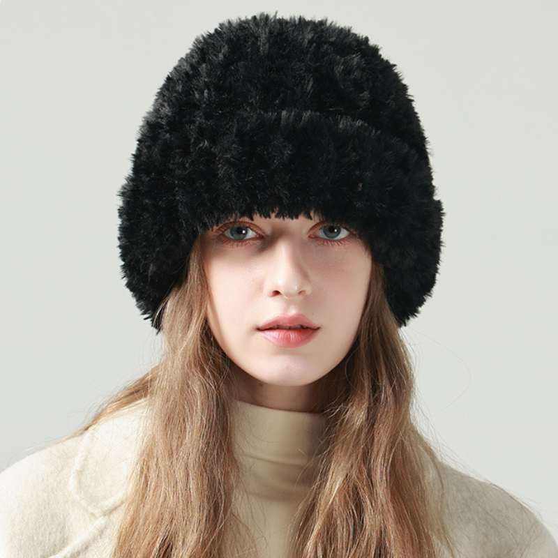 Soft Fuzzy Knitted Warm Beanie Hat | Warm &amp; Cozy Winter Accessory