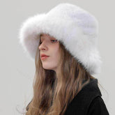 Plush Faux Fur Fluffy Bucket Hat