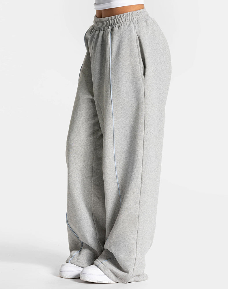 High Waist Wide Leg Lounge Sweatpants with Pockets